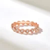 Ring with a refined braided pattern and 1.58MM band thickness