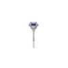 925 Sterling Silver Brilliant Round Tanzanite And Diamond Ring - Image 5