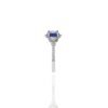 925 Sterling Silver Brilliant Round Tanzanite And Diamond Ring - Image 6