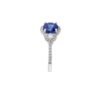 925 Sterling Silver Brilliant Round Tanzanite And Diamond Ring - Image 7