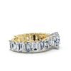 925 Sterling Silver Buguette & Round Cut Diamond Engagement Ring - Image 4