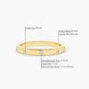 Sterling silver ring with thick gold plating and round stones