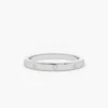 Minimal wedding band with ten 1.35 mm round CZ diamonds