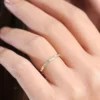 Elegant sterling silver ring with a balanced, slim band