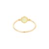 Cat's eye ring with a clean, simple prong-set design