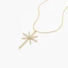 925 Sterling Silver North Star necklace with celestial motif
