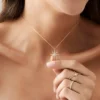 Sterling silver celestial necklace with meaningful star-inspired design
