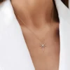 Gold-plated north star necklace with eye-catching pendant detail