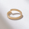 925 Sterling Silver Channel Set Diamond Bypass Ring - Image 6