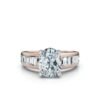 925 Sterling Silver Channel Set Diamond Engagement Ring
