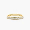 Channel setting diamond ring with crisp princess cut sparkle