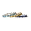 Gold-plated sterling silver band with bright citrine stones