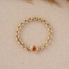 925 Sterling Silver Citrine Chain Ring - Image 2