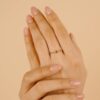 925 Sterling Silver Citrine Chain Ring - Image 5