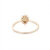 Oval 5 x 3 mm citrine ring with diamond detail