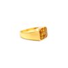 925 Sterling Silver Citrine Dome Ring - Image 2
