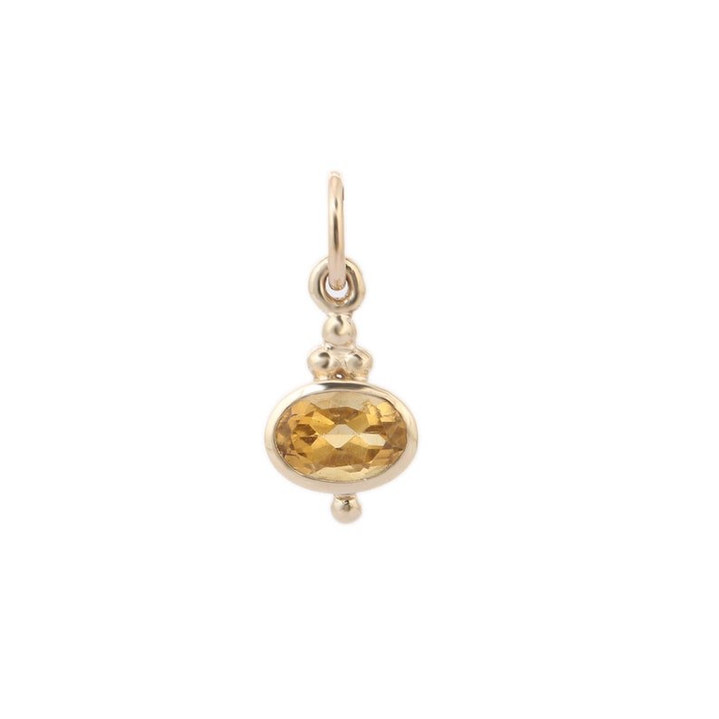 925 Sterling Silver Citrine Pendant