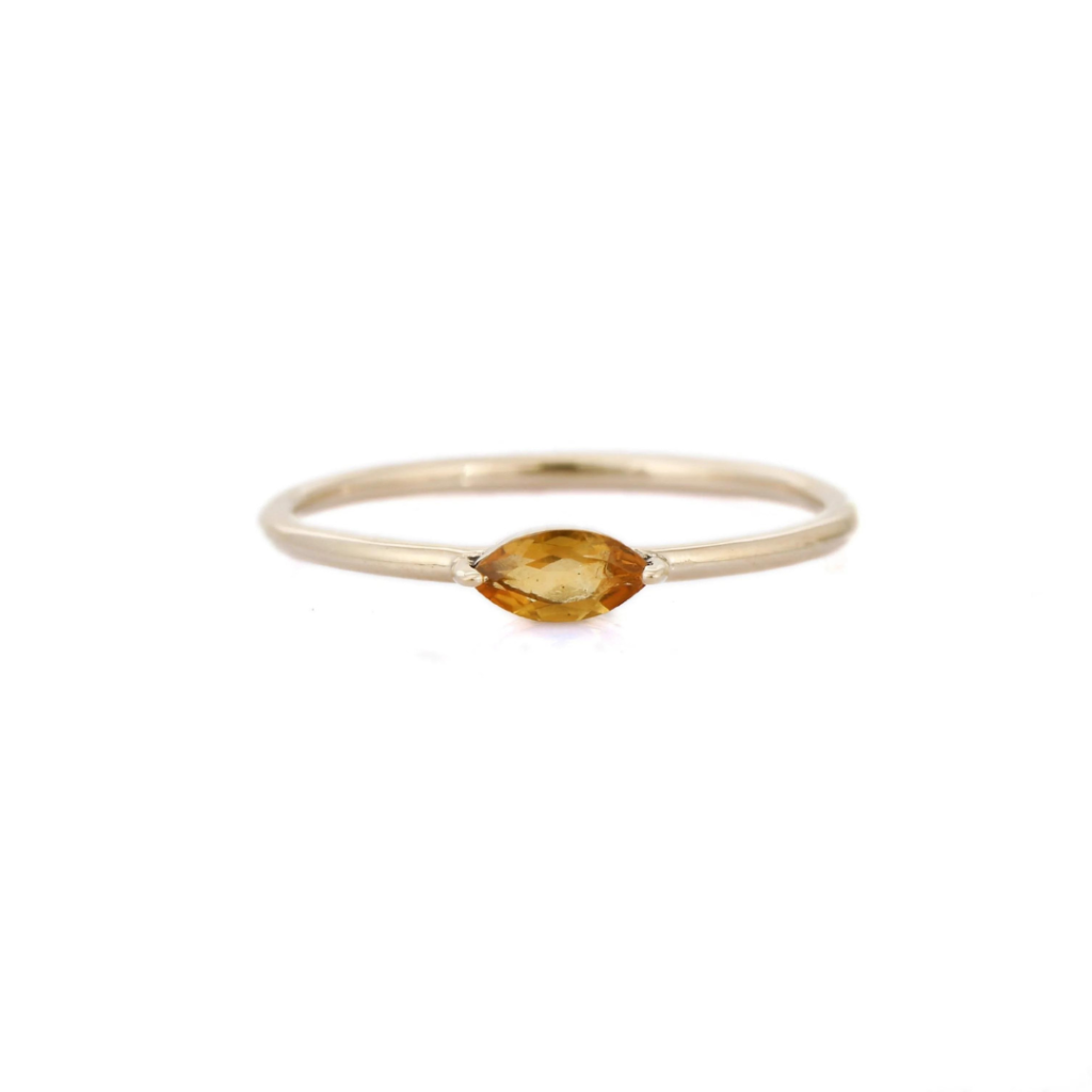 925 Sterling Silver Citrine Ring