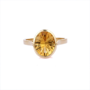 925 Sterling Silver Citrine Ring