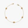 925 Sterling Silver Citrine Station Bracelet - Image 4