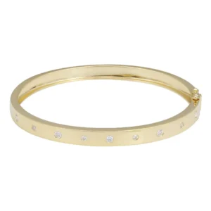 925 Sterling Silver Classic Diamond Bangle