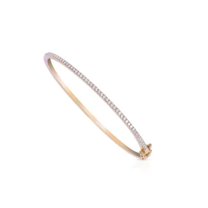 925 Sterling Silver Classic Diamond Bangle