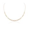 925 Sterling Silver Clip On Diamond Chain Necklace