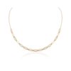925 Sterling Silver Clip On Diamond Chain Necklace - Image 3
