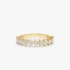 925 Sterling Silver Cluster Diamond Half Eternity Ring