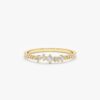 925 Sterling Silver Cluster Diamond Stacking Ring