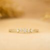 925 Sterling Silver Cluster Diamond Stacking Ring - Image 5