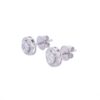 925 Sterling Silver Cluster Diamond Studs - Image 4