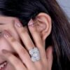 925 Sterling Silver Cluster Ring - Image 2