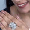 925 Sterling Silver Cluster Ring - Image 4