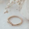 Minimal sterling silver ring with thick gold plating