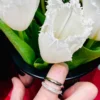 925 sterling silver ring with pave-set premium CZ diamonds