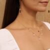 925 Sterling Silver Crystal Drop Necklace - Image 4