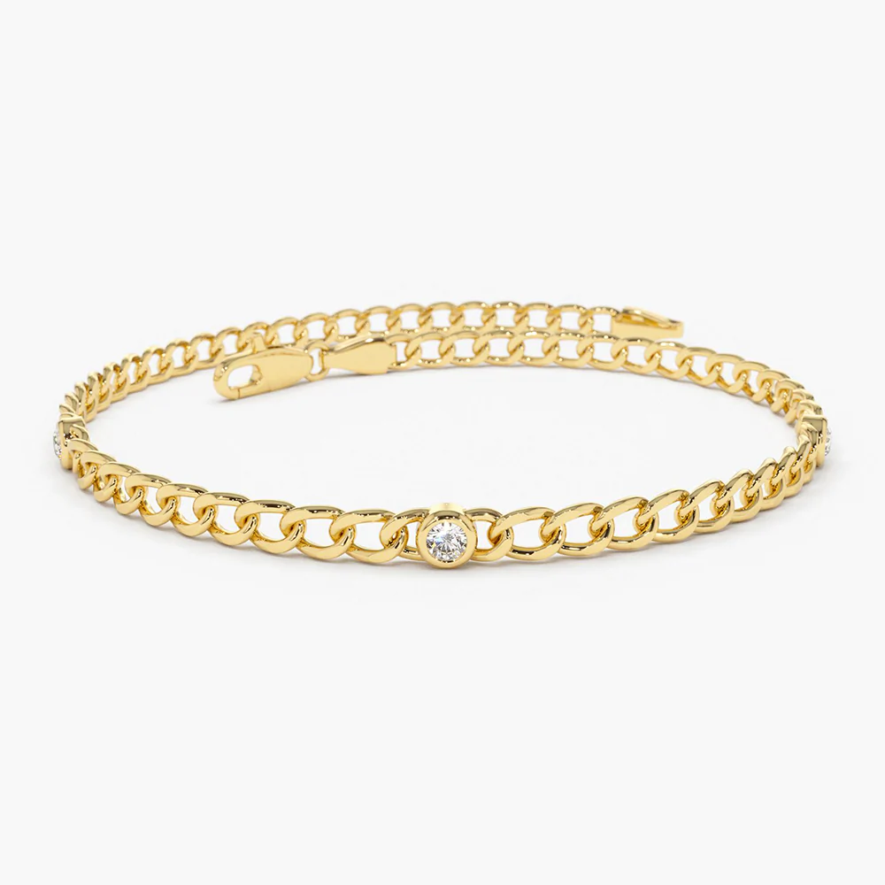 925 Sterling Silver Cuban Link Bracelet