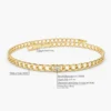 925 Sterling Silver Cuban Link Bracelet with structured classic link design
