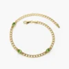 Thick gold-plated sterling silver bracelet with Cuban link design