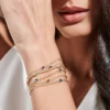 925 sterling silver bracelet with classic Cuban link structure