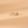 925 Sterling Silver Cursive Diamond Fuck Ring - Image 3