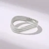 925 sterling silver ring with distinctive curved silhouette