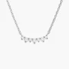 Gold-plated 925 sterling silver necklace with curved design