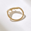 Slim sterling silver ring accented with premium CZ diamonds