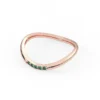 925 sterling silver ring with premium CZ emerald stone