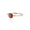 925 Sterling Silver Cushion Cut Garnet Ring - Image 3