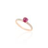925 Sterling Silver Cushion Cut Ruby Statement Ring - Image 2