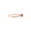 925 Sterling Silver Cushion Cut Ruby Statement Ring - Image 3