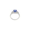925 Sterling Silver Cushion Cut Tanzanite And Diamond Ring - Image 5